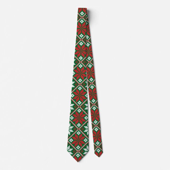 Merry Christmas Ornament Tie (Front)