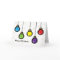 Merry Christmas Ornaments Gold Star Greeting