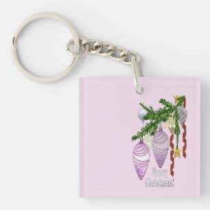 Merry Christmas Ornaments: Keychain