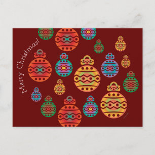 Merry Christmas Ornaments Postcard