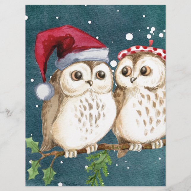 Merry-christmas Owls (Front)