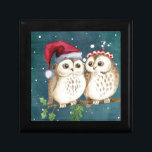 Merry-christmas Owls Gift Box<br><div class="desc">christmas, winter, xmas, greeting, cartoon, holiday, design, vector, merry, decoration, illustration, card, background, owl, new, snow, year, gift, celebration, element, snowflake, bird, invitation, happy, santa, graphic, present, symbol, cute, retro, noel, ball, character, tree, ornament, vintage, label, animal, wallpaper, branch, hat, calligraphic, red, funny, typography, white, sign, icon, seasonal, drawing</div>