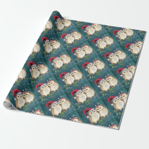 Merry-christmas Owls Wrapping Paper