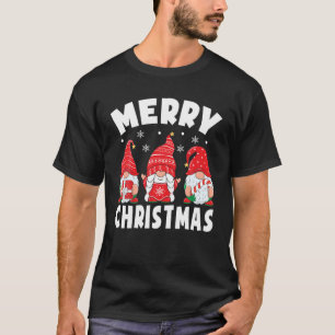 Merry Christmas Pajamas Gnome Christmas Women Fami T-Shirt