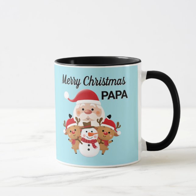 Merry Christmas PAPA gift Mug (Right)