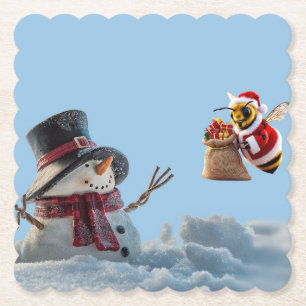 Merry Christmas Paper Coaster