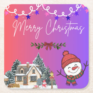 Merry Christmas Paper Coasters