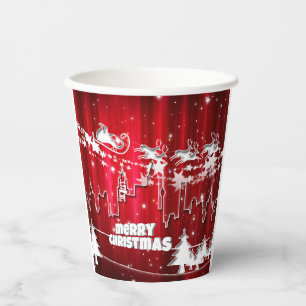 Merry Christmas paper cups