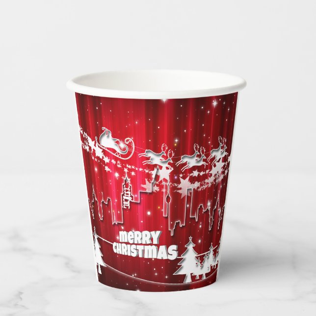 Merry Christmas paper cups (Front)