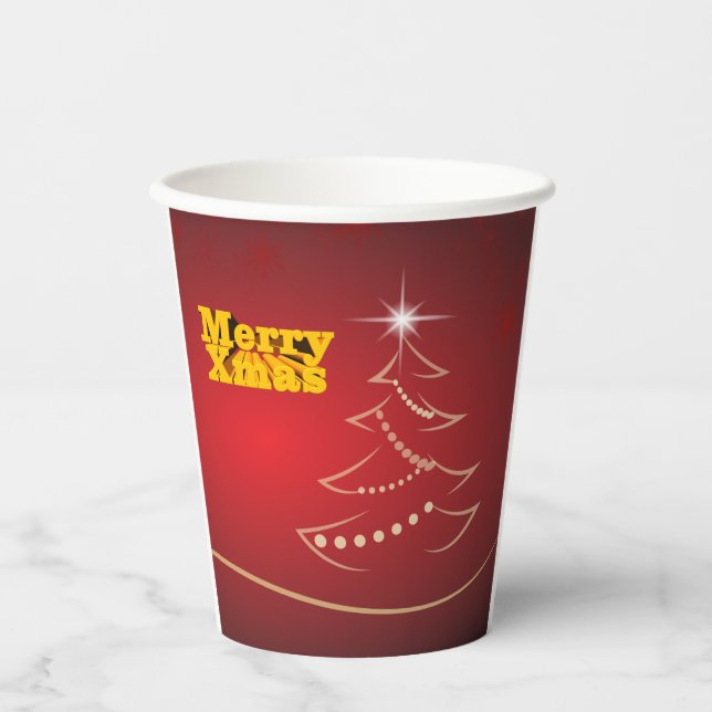 Merry Christmas paper cups (Front)