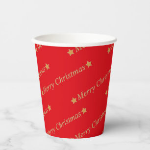MERRY CHRISTMAS PAPER CUPS