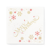 Merry Christmas Paper Napkin