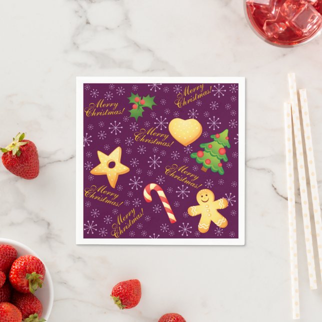 Merry Christmas Paper Napkins (Insitu)