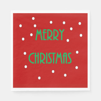 Merry Christmas Paper Napkins