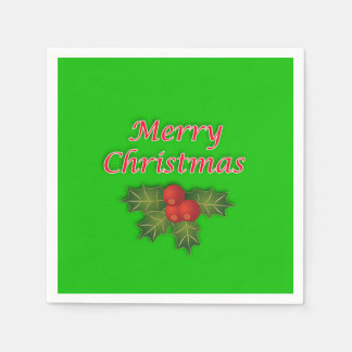 Merry Christmas Napkins | Zazzle Canada