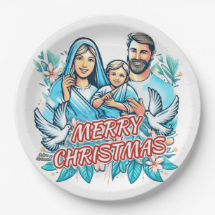 Merry Christmas Paper Plate