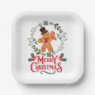 Merry Christmas Paper Plate