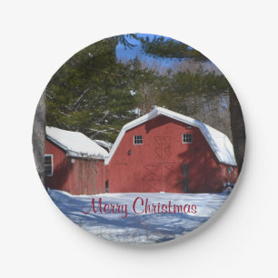 Merry Christmas Paper Plate