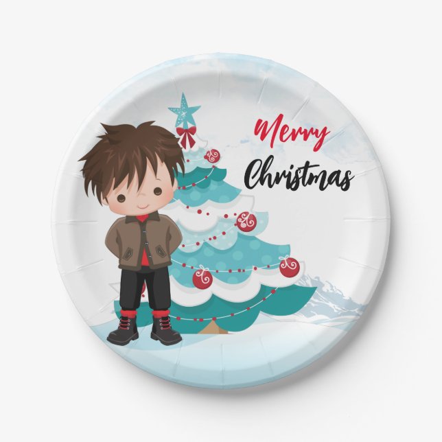 Merry Christmas  Paper Plate (Front)