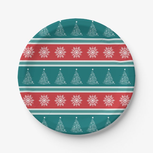 Merry Christmas Paper Plate (Front)