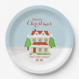 Merry Christmas Paper Plate