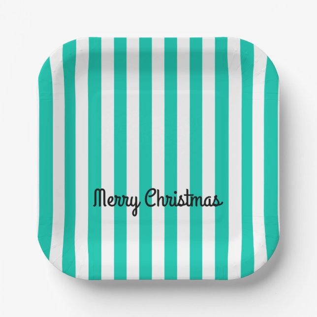 Merry Christmas Paper Plate (Front)