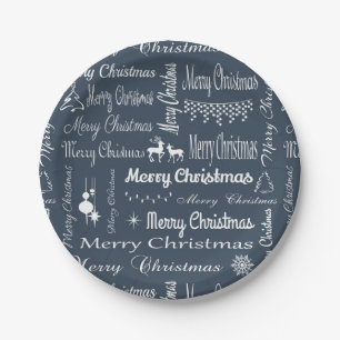 Merry Christmas Paper Plate