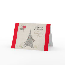 Merry Christmas Paris Design