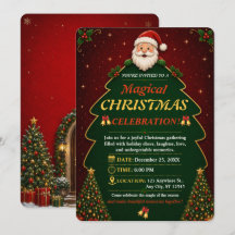 Merry Christmas Party Invitation Editable