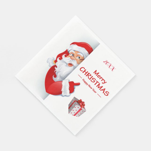 Merry Christmas Party Napkin (Corner)