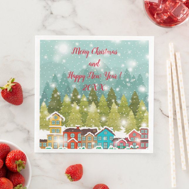 Merry Christmas Party Napkin (Insitu)