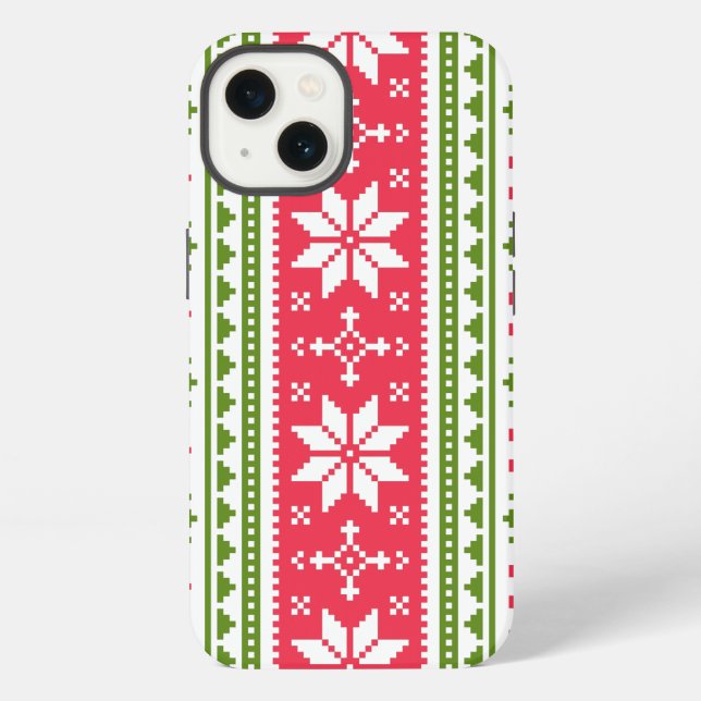 Merry Christmas pattern 3 iPhone Case (Back)