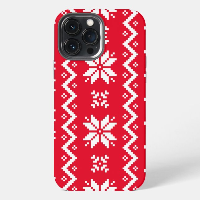 Merry Christmas pattern 4 iPhone Case (Back)