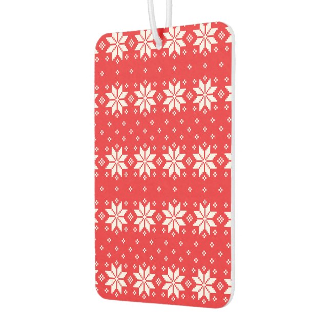 Merry Christmas pattern 5 Air Freshener (Left)