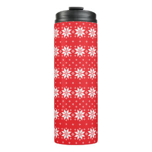Merry Christmas pattern 5 Thermal Tumbler