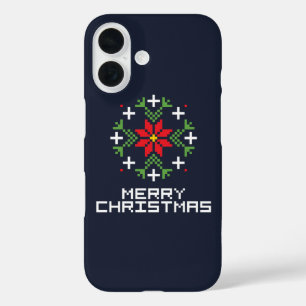 Merry Christmas pattern 6 iPhone 16 Case