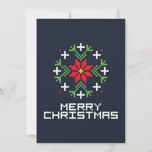 Merry Christmas pattern 6 Invitation