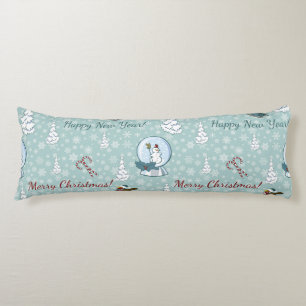Merry christmas pattern body pillow