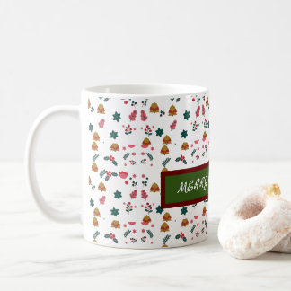  Merry Christmas Pattern Elegant  Coffee Mug