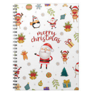 Merry Christmas Pattern Notebook