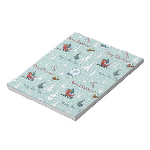 Merry christmas pattern notepad
