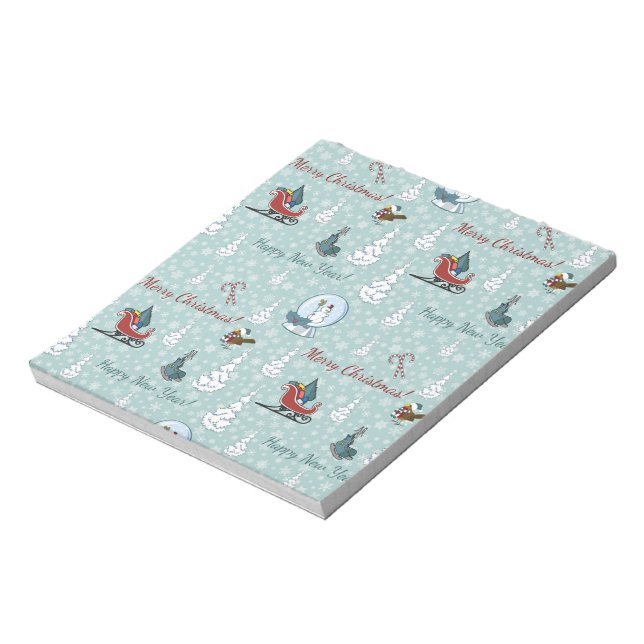 Merry christmas pattern notepad (Rotated)