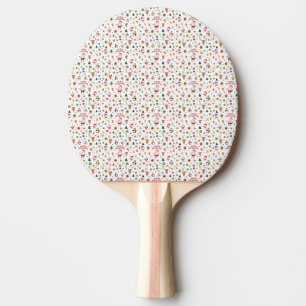 Merry Christmas Pattern Ping Pong Paddle