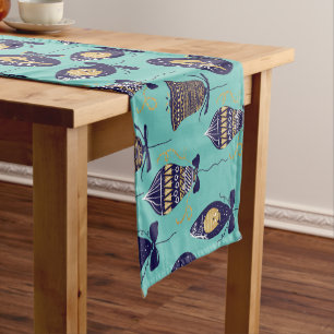 Merry Christmas Pattern Short Table Runner