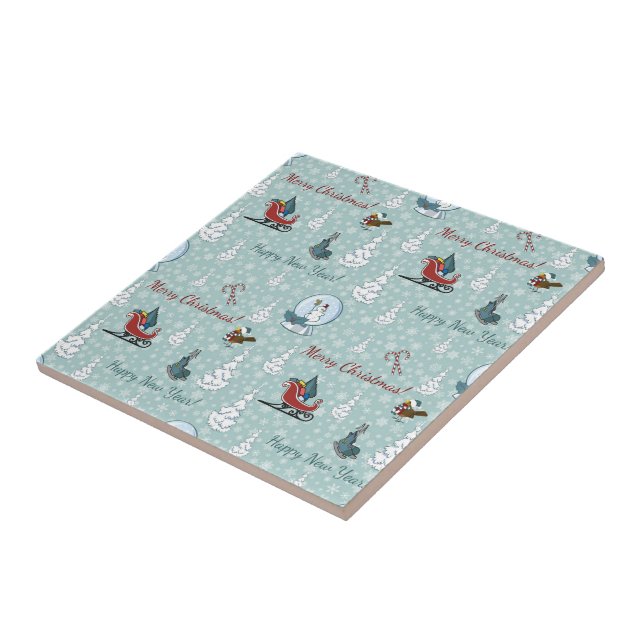 Merry christmas pattern tile (Side)