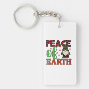 Merry Christmas Peace Of Earth Keychain