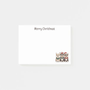 Merry Christmas Pembroke Welsh Corgi Dogs Post-it Notes