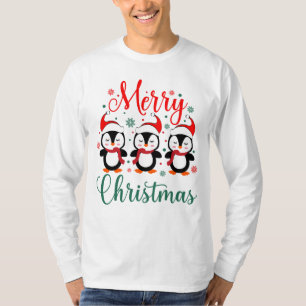 Merry Christmas Penguin, Christmas T-Shirt