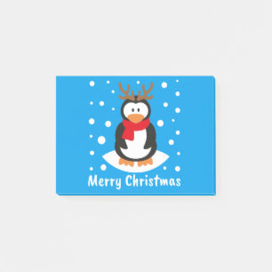 Merry Christmas Penguin Post-it Notes