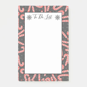 Merry Christmas Peppermint Candy Canes To Do List Post-it Notes